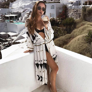 Black White Beach Dress