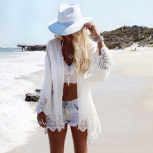 Load image into Gallery viewer, White Crochet Tunic
