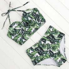Load image into Gallery viewer, 2019 Floral Print High Waist Bikinis
