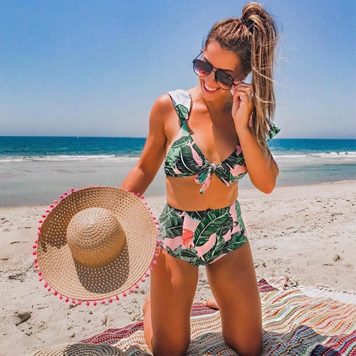 Colored High Waist Bikinis