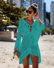 Load image into Gallery viewer, Crochet White Knitted Beach Pareos