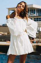 Load image into Gallery viewer, Summer  Beach Wear  White Cotton Tunic