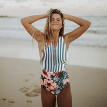 Load image into Gallery viewer, 2019  One Piece Flowered Swimsuit