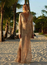 Load image into Gallery viewer, Crochet White Knitted Beach Pareos
